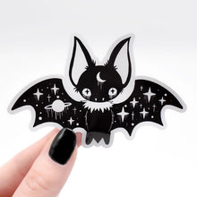 Load image into Gallery viewer, Galactic Moon Bat Monochrome Sticker