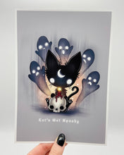 Load image into Gallery viewer, Séance Kitty “Let’s Get Spooky” A5 Print