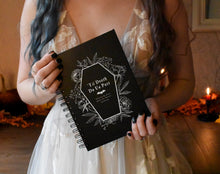 Load image into Gallery viewer, Custom Gothic Coffin 'Til Death Do Us Part Wedding Guest Book, Journal, Notebook A5
