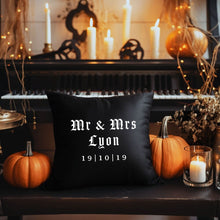 Load image into Gallery viewer, custom gothic wedding gift, anniversary, couples, gothic decor, halloween wedding
