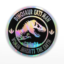 Load image into Gallery viewer, Jurassic Park &#39;Woman Inherits the Earth&#39; Sparkle Sticker
