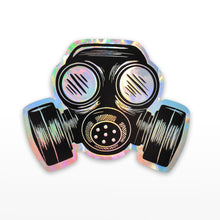 Load image into Gallery viewer, Gas Mask Sparkle Sticker
