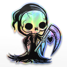 Load image into Gallery viewer, Grim &#39;Reaping Hearts&#39; Sparkle Sticker

