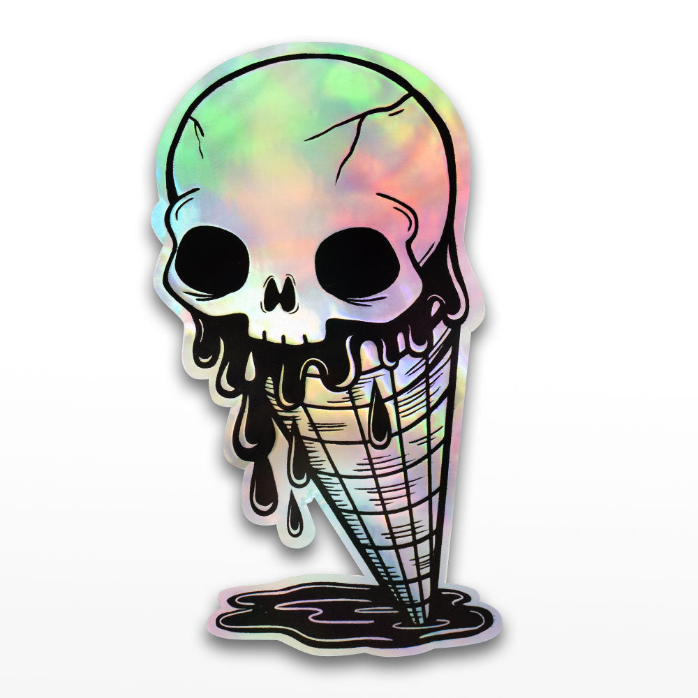 Skelecone Sparkle Sticker
